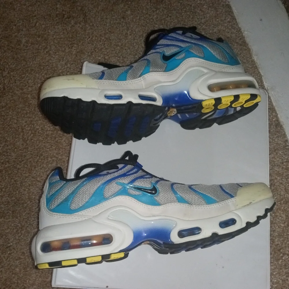 Nike Men's Athletic Shoes Blue Teal Silver Black